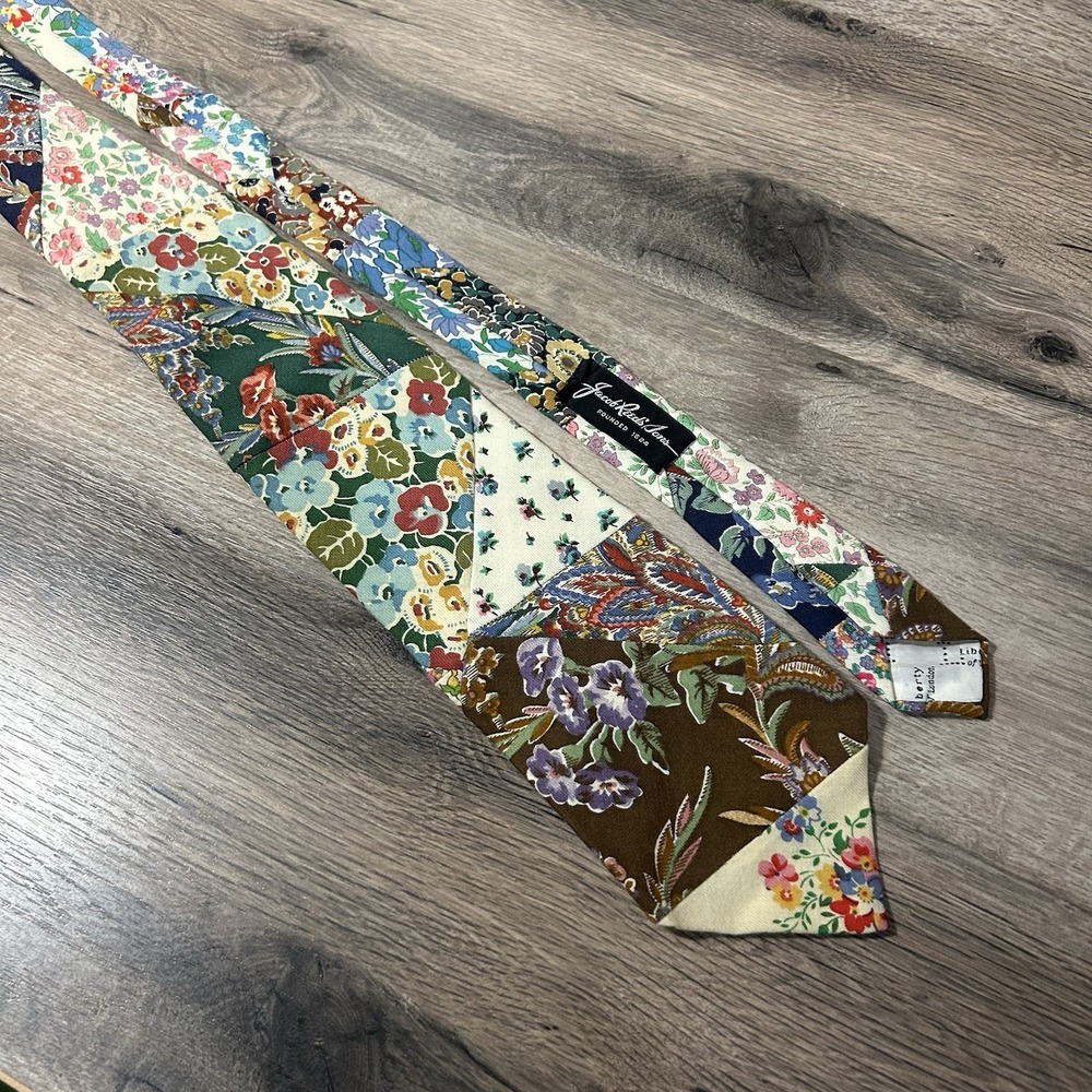 Vintage Liberty of London Wool Woven Cotton Tie Patch Rare